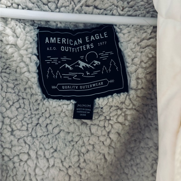 American Eagle winter coat size M  fur hood - Picture 6 of 16